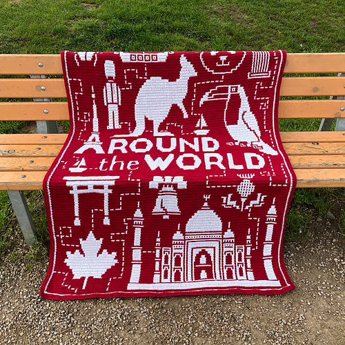 Around the World Mosaic Blanket