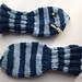 Barnehagevotten Blå Fisk pattern 
