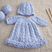 Triple Frill Doll Dress and Hat P59 pattern
