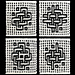 Mosaic Interlace Dishcloths pattern 
