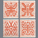 Mosaic Butterfly Dishcloths pattern 