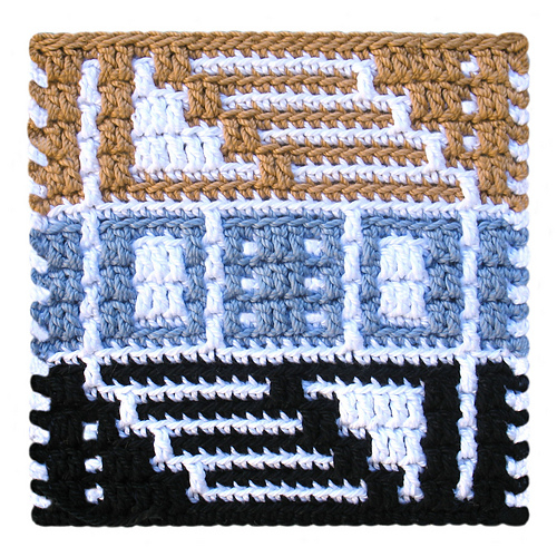Ravelry: Mosaic Blocks 3 Coaster pattern by Elizabeth Ragsdale