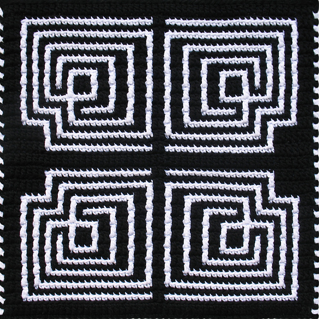 Mosaic Illusion 1 Hot Pad