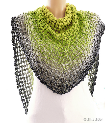 Triangle Shawl  "Network 2.0"