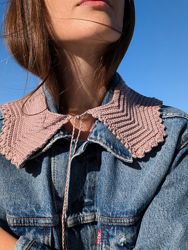 Casual ribbed collar