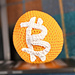 Bitcoin Ball Minicushion pattern 