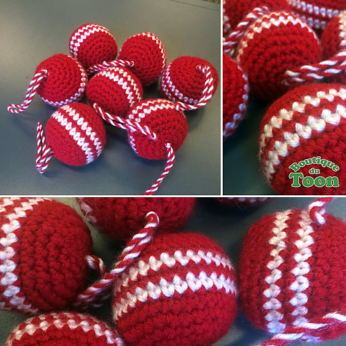 Boule de noël en laine photo 7