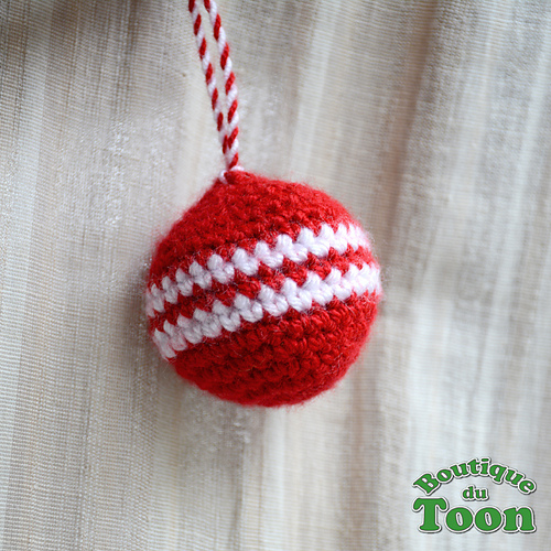 Boule de noël en laine photo 5