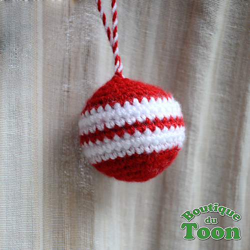 Boule de noël en laine photo 6
