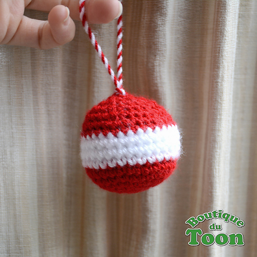 Boule de noël en laine photo 3