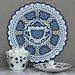 Delft Tea Set: Sugar Bowl Doily pattern