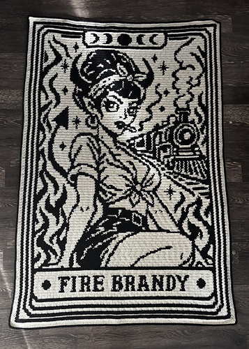 Fire Brandy Tarot Card Blanket