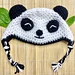 Bonnet panda chaton pattern 