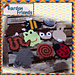 Garden Friends Coasters pattern 