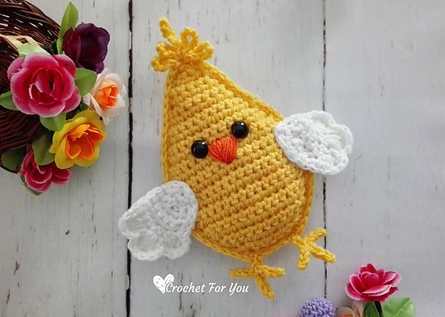 85 Free Crochet Farm Animals Patterns 59 Little Spring Chick Amigurumi Crochet Pattern