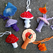 Mushroom Pouch with Frill pattern 