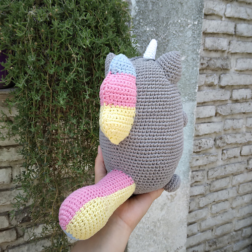Gato Pusheen Unicornio Amigurumi - Evelyn Arismendi