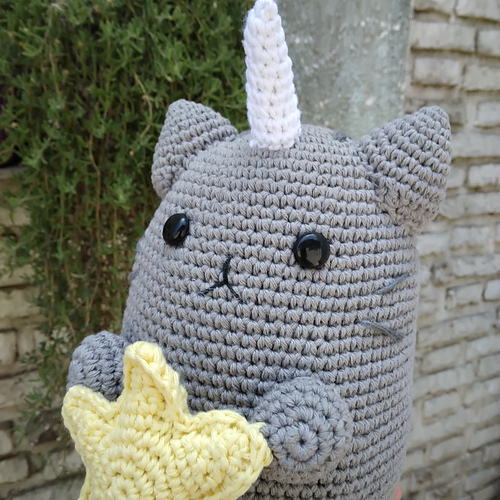Gato Pusheen Unicornio Amigurumi - Evelyn Arismendi