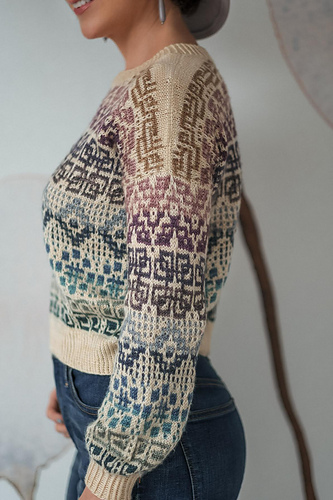 Regnbue kaleidoskop-selvlikegenser - Expression Fiber Arts