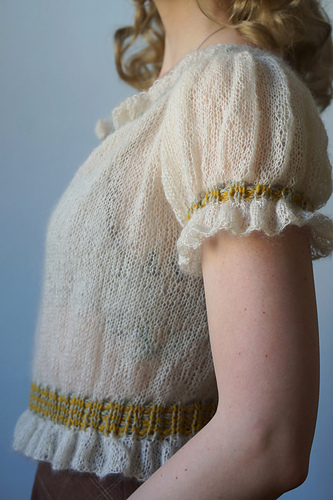 Folklore Ruffles Top - Fabel Knitwear