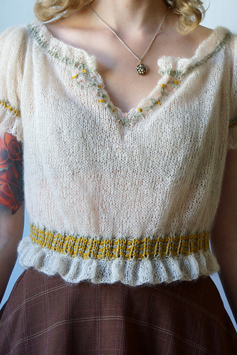 Folklore Ruffles Top - Fabel Knitwear