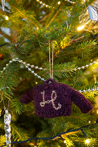 Tiny Gilded Christmas Jumper Ornament photo 4