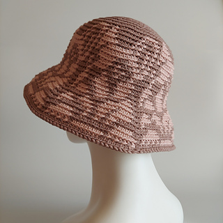 Bucket Sun Hat with a French Bulldog motif
