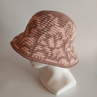 Bucket Sun Hat with a French Bulldog motif