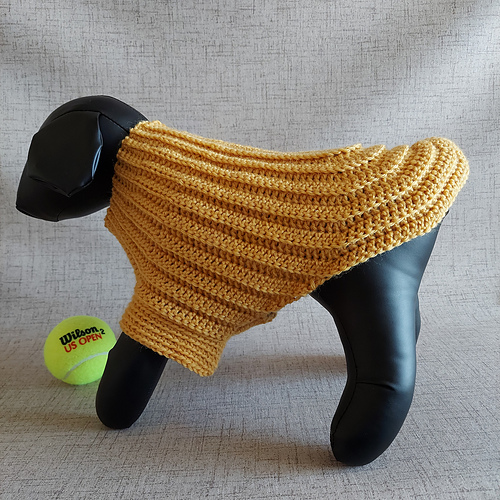 Ravelry Small Dog Sweater pattern by Fast Life Design