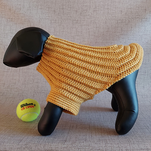 Ravelry Small Dog Sweater pattern by Fast Life Design