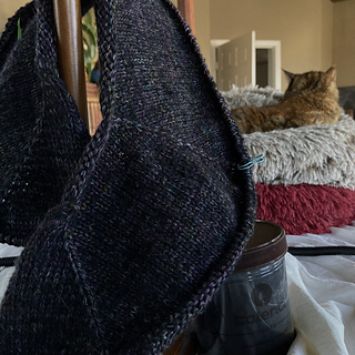 Ten repeats of the 4-row increase section