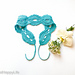 Crocheted headband "Elegance" pattern 