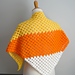 Candy Corn Shawlette pattern 