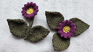 Knitted Flower Pattern