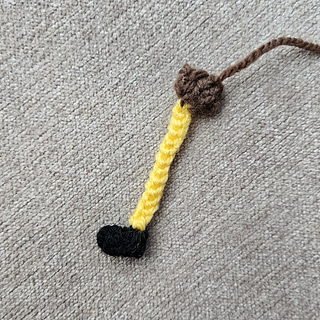 Knitted spongebob legs