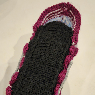 Caitlin Underside View Knitted Toy Train