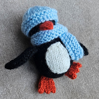 knitted penguin toy