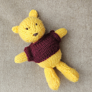Knitted Classic Winnie the Pooh Bear Toy