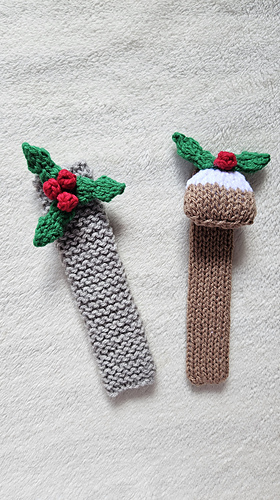 Christmas Knitted Bookmark idea