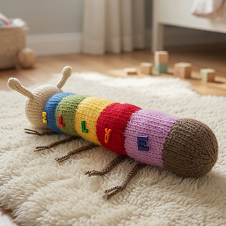 Toy Knitted Caterpillar