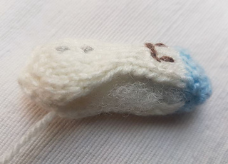 Little Knitted Snowman Sewing Up