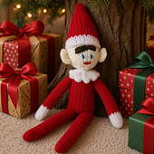 Christmas Knitted Elf Toy