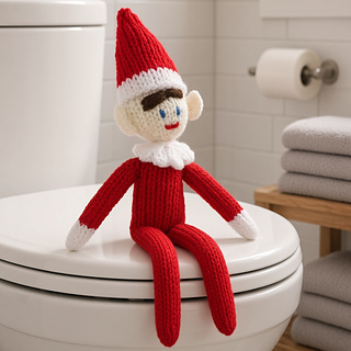 Christmas Knitted Elf Mischief
