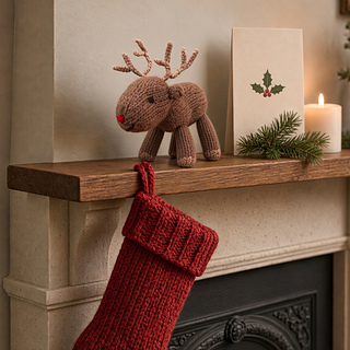 Christmas knitted reindeer