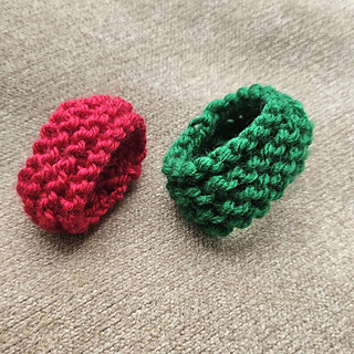 Christmas Knitted Napkin Rings