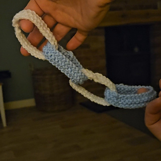 Small Party Knitted Paper Chain