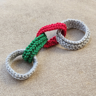 Small Knitted Paper Chain