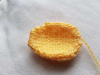 Knitted Daffodil Petal