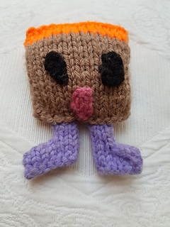 Knitted Monster with feet