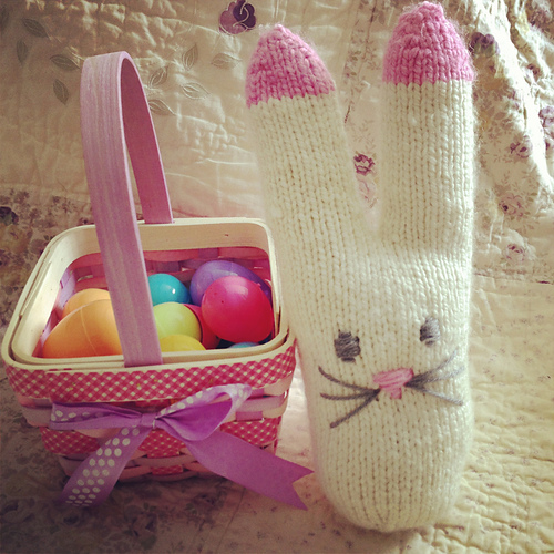 Knitted Sock Bunny photo 1